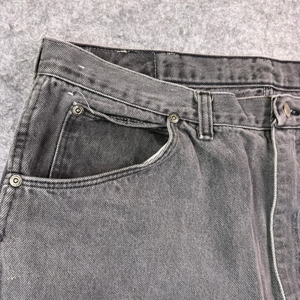 Vintage 90s Wrangler American Hero Jeans Mens 38x32 Gray Faded USA 96501CB